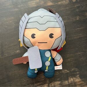 Marvel Avengers Plush Baby Thor Hammer Superhero Stuffed Figure 11” NWT